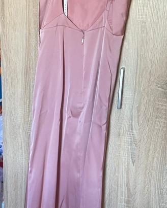 Abito lungo elegante rosa