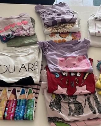 Tshirt e vestiti bambina 6 anni