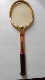 Racchetta da tennis vintage in legno Dunlop 71/72