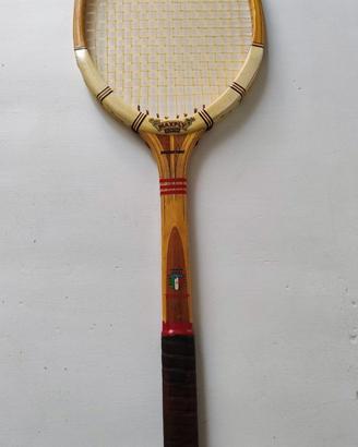 Racchetta da tennis vintage in legno Dunlop 71/72
