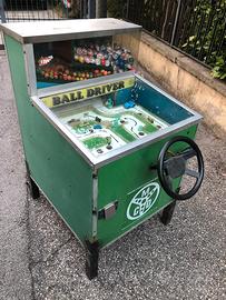 Micro guida vintage anni 70 a moneta mini pista