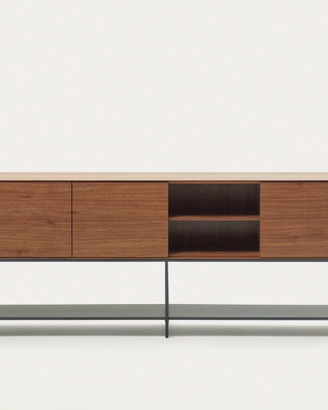 Credenza Vedrana 3 ante noce kave home