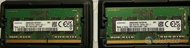 SAMSUNG DDR4 3200 MHZ  2X4GB TOT. 8 GB