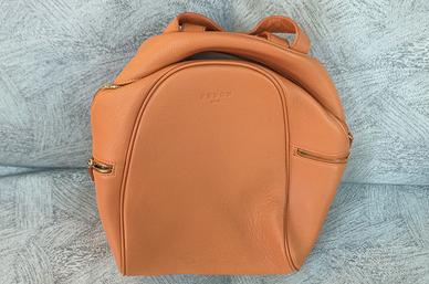 ZAINETTO IN PELLE COLOR CUOIO