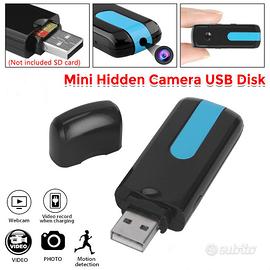 NUOVA Microtelecamera spy registra audio e video