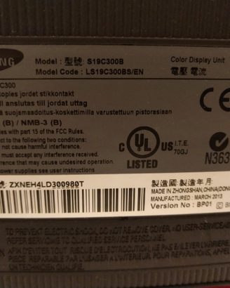 Samsung monitor ricambi