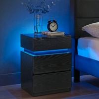 Comodino Moderno con illuminazione LED BLU