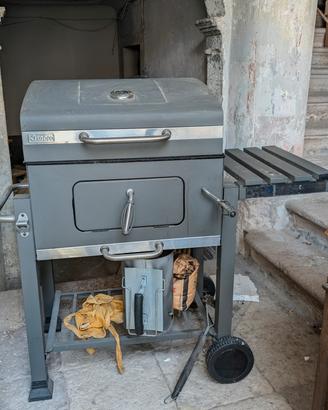 Barbecue Tepro a carbone con coperchio e termometr