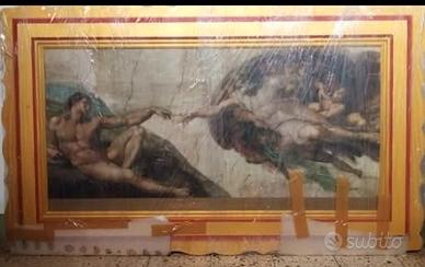 Quadro con cornice in legno 