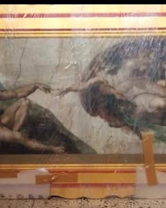 Quadro con cornice in legno 