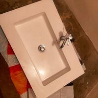 Lavabo completo 80x52 Ocritech più rubinetto Jacuz