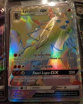 Carta Pokemon Lycanroc Gx 155/147 mint