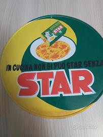 cartello in latta, della star