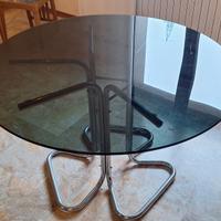 Tavolo cristallo per abbinamento a sedie  Cesca