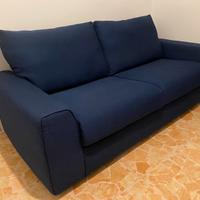 Diavano tessuto blu -  3 Posti - Poltrone e Sofà