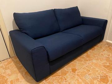 Diavano tessuto blu -  3 Posti - Poltrone e Sofà