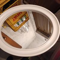 Specchio Ovale bianco 