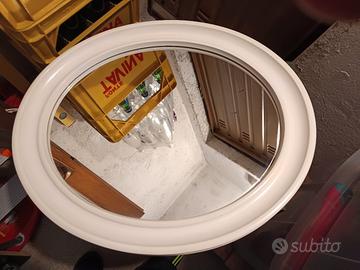 Specchio Ovale bianco 