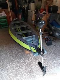  kayak  modificato:con motore  elettrico 
