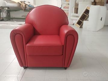 Poltrona modello Vanity vera pelle
