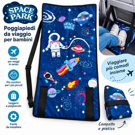 Poggiapiedi da viaggio bimbo Space Park NUOVO 