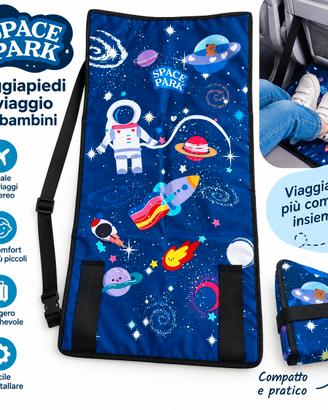 Poggiapiedi da viaggio bimbo Space Park NUOVO 