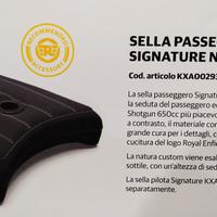 Sella signature passeggero Royal Enfield 