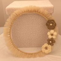 Ghirlanda fuoriporta lavorazione uncinetto