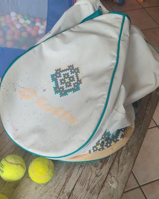  2 racchette Rossignol+ sacca Lotto + palline  