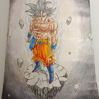 DISEGNO ORIGINALE GOKU ULTRA INSTINCT - 33x48 CM
