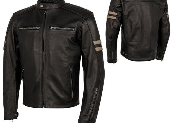 GIACCA PELLE VINTAGE MOTO MOORE MORBIDA MARRONE
