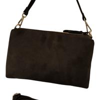 borsa marrone a spalla/tracolla in pelle  