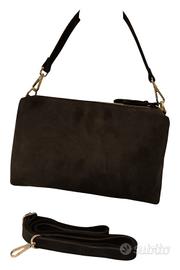 borsa marrone a spalla/tracolla in pelle  