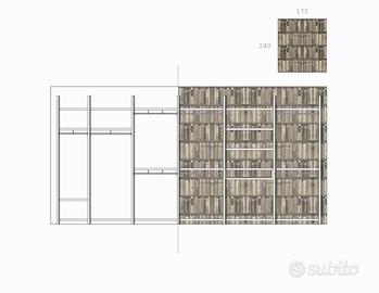 composizione armadio e cabina armadio