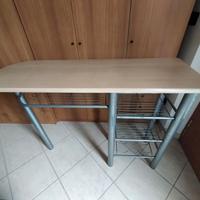 Tavolo Bar / Tavolo Snack da Cucina con Ripiani