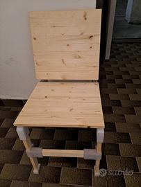 Sedia legno design stampa 3D
