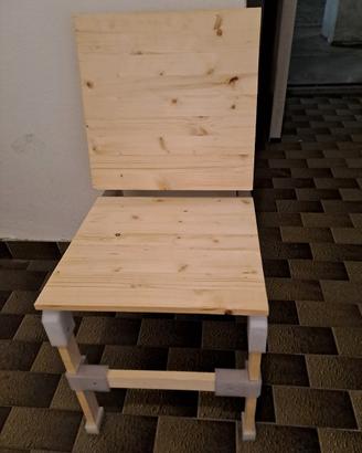Sedia legno design stampa 3D
