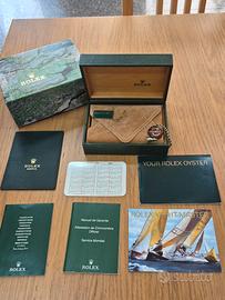 corredo  originale per rolex yacht master  