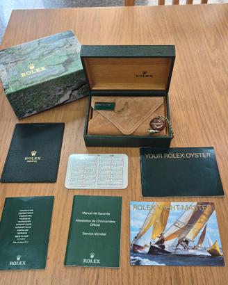 corredo  originale per rolex yacht master  