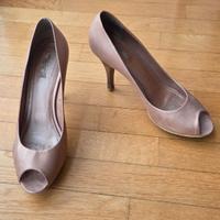 Scarpa tacco 12 Geox Raso Rosa Antico