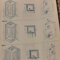 cabina doccia senicircolare 90x90 