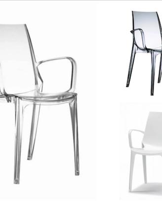 SET 2 SEDIE SCAB VANITY CON BRACCIOLI 2654