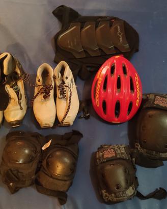 Casco e protezioni per bambino/ragazzo 