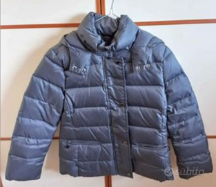 Piumino bambina con cappuccio grigio LiuJo