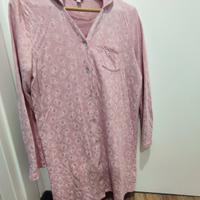 Camicia da notte donna tg S con bottoni e tasca