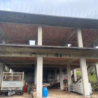 Cemento armato più terreno con olive