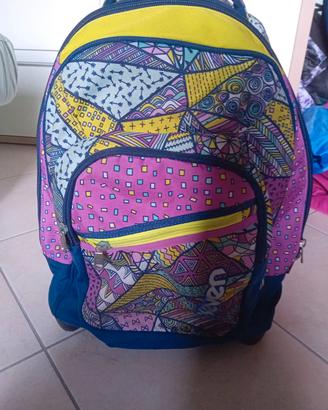 Zaino scuola trolley  Seven molto capiente 