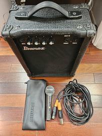 Ibanez BSA10 amplificatore  e microfono Takstar