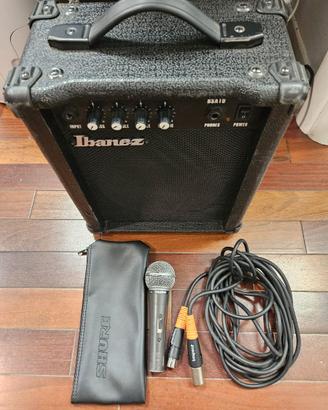 Ibanez BSA10 amplificatore  e microfono Takstar