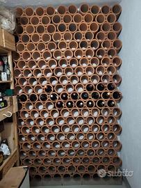 Mattoni portabottiglie in terracotta da cantinetta